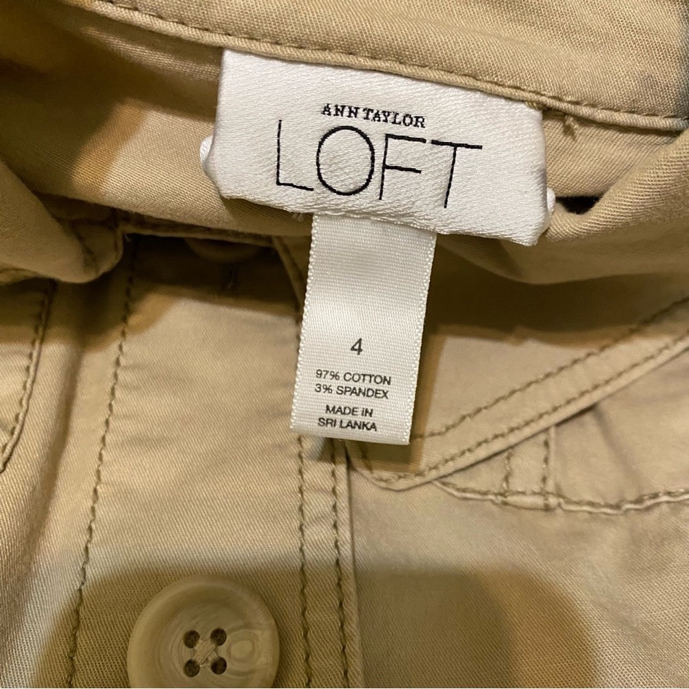 LOFT Women's Utility Jacket in Tan - Picture 5 of 11